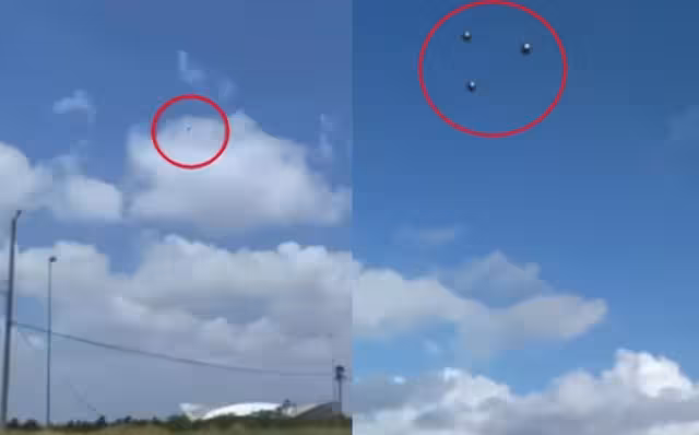 Captan OVNIS en Tamaulipas, México