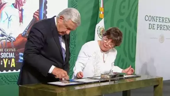 AMLO, durante la ceremonia
AMLO, durante la ceremonia