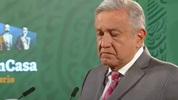 AMLO, durante su conferencia de prensa AMLO, durante su conferencia de prensa