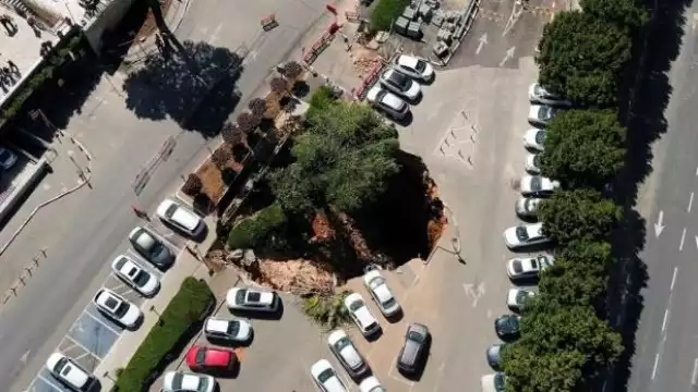 El socavón pudo formarse como consecuencia de las obras de construcción de un túnel