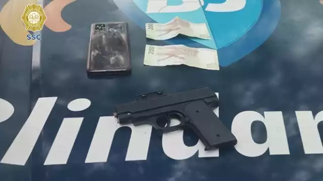 Detienen a ladrón que generó persecución y balacera en plaza Mítikah en CDMX