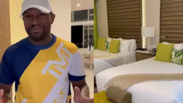 Floyd Mayweather Jr presume su estancia en Cancún: VIDEO