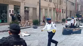 Explosión en un edificio del Centro Histórico, ubicado en la calle de Luis Moya e Independencia
