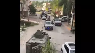 Tanques, patrullas y elementos armados, es el escenario que se vive actualmente en Zapopan