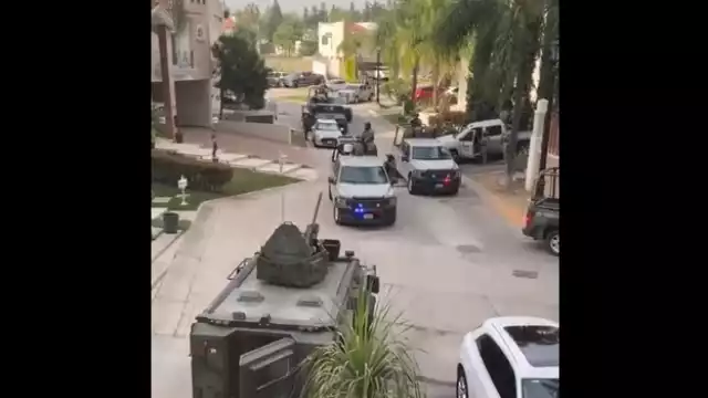 Tanques, patrullas y elementos armados, es el escenario que se vive actualmente en Zapopan