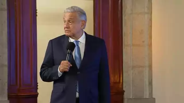 AMLO en la mañanera de este jueves 28 de julio. Foto: Captura de pantalla