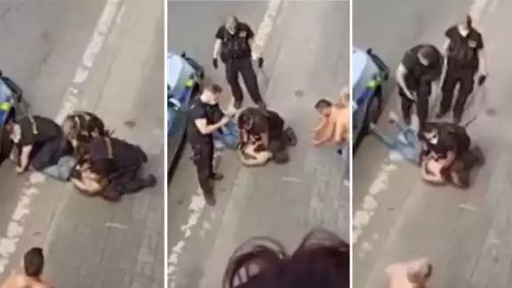 Un vecino grabó la detención