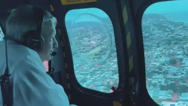 AMLO ha supervisado las obras del Tren Maya vía aérea