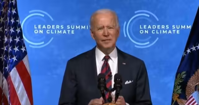 Joe Biden durante su discurso