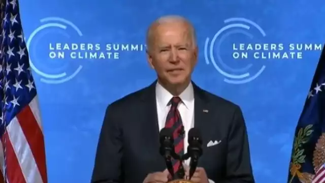 Joe Biden durante su discurso