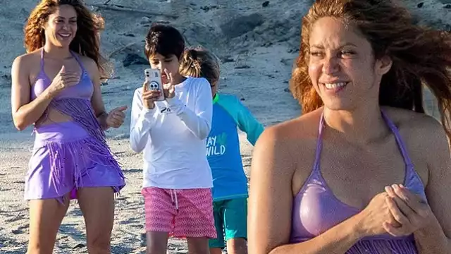 ¿Piqué? Shakira disfruta de Los Cabos en compañía de sus hijos