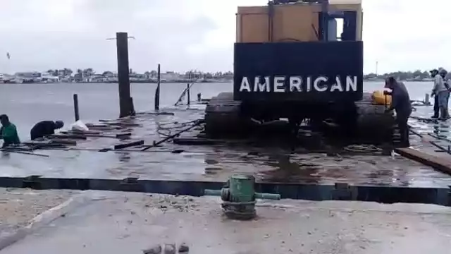 Aunque el Puerto de Yucalpetén se mantiene cerrado, los trabajos al interior continúan. Foto: Julio Jiménez Mendoza