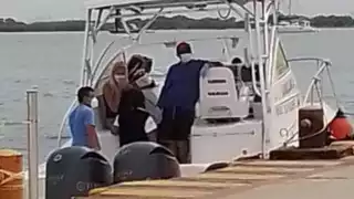 El turista fue traslado a Punta Sam, en donde ya aguardaba otra ambulancia para el traslado al nosocomio