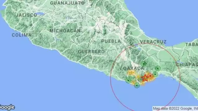 El sismo se registró en las costas de Oaxaca. Foto: Sasmex