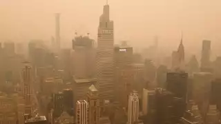 Reportan la peor calidad del aire en Nueva York desde los años 80