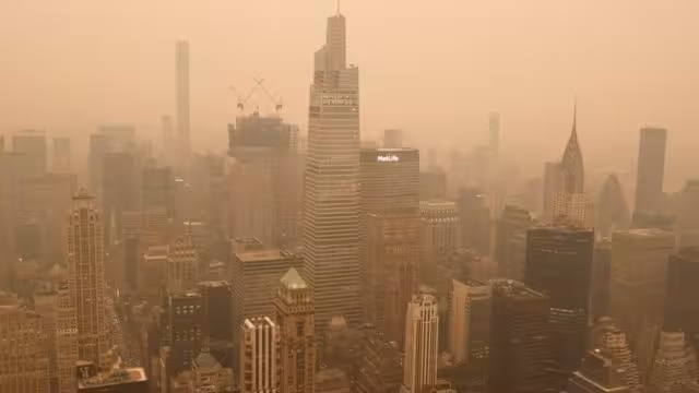 Reportan la peor calidad del aire en Nueva York desde los años 80