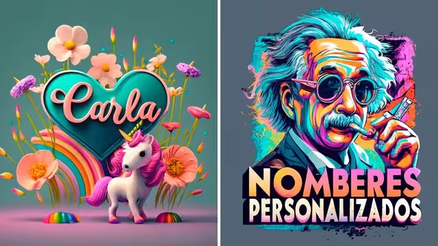 Descubre como hacer tu nombre colorido en 3D y con IA. Foto: Especial