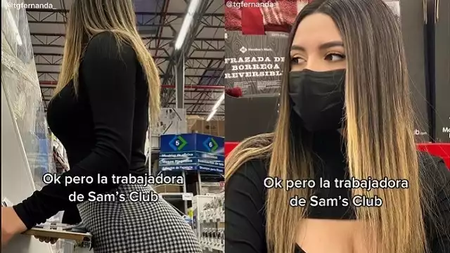 Una trabajadora de Sam´s conquistó TikTok