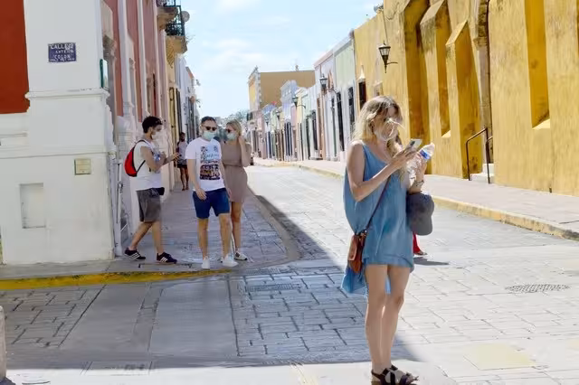 Pocos turistas extranjeros recorrieron las calles del Centro Histórico