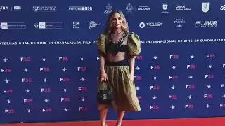 Paulina Dávila en la alfombra roja