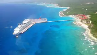 El crucero de la Royal Caribbean arribó al puerto de Mahahual este día del 'Grito de Independencia'