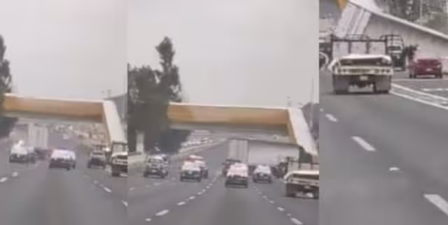 El tráiler terminó chocado a la altura del puente de Santo Tomas Chiconautla