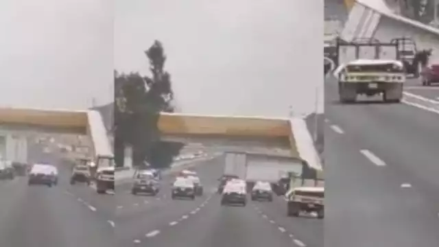 El tráiler terminó chocado a la altura del puente de Santo Tomas Chiconautla