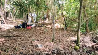 Colectivos de búsqueda localizan un cuerpo durante operativo en Bacalar