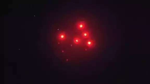 Extrañas luces fueron percibidos en Caucel Extrañas luces fueron percibidos en Caucel