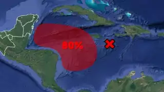Zona de baja presión en el mar Caribe aumenta su probabilidad de ciclón al 80 por ciento