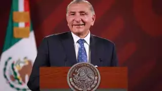 Secretario de Gobernación Adán Augusto López Hernández en conferencia de prensa