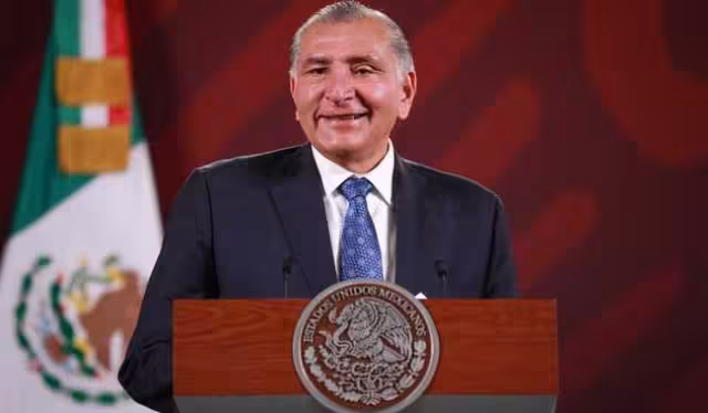 Secretario de Gobernación Adán Augusto López Hernández en conferencia de prensa