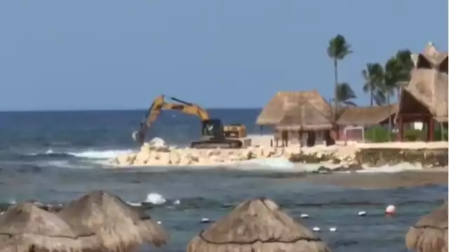 No es la primera vez que se realizan obras irregulares en donde dañan el lecho marino en Puerto Aventuras
