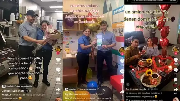 Empleado conquista a su jefa llevándole flores Empleado conquista a su jefa llevándole flores