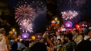 La gente huye al escuchar los disparos en Filadelfia. Foto: Captura de pantalla