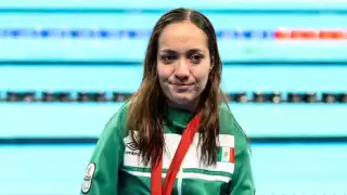 La mexicana obtuvo el segundo lugar en el podio