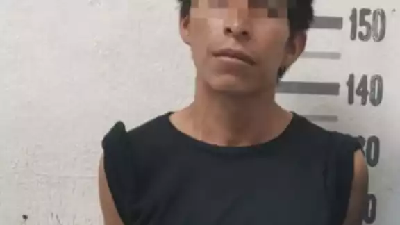 El detenido fue identificado como Eulises "N" de 24 años de edad, originario del estado de Chiapas
