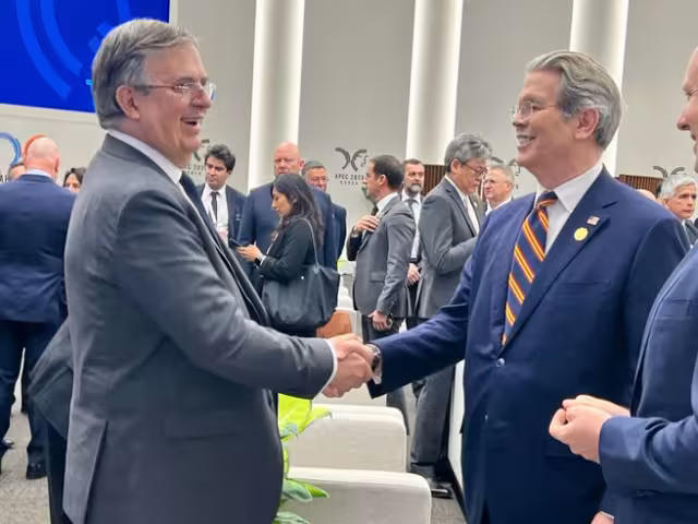 Marcelo Ebrard, secretario de Economía y Scott Bessent , Secretario del Tesoro de los Estados Unidos