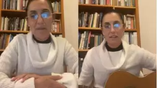 La jefa de Gobierno de la CDMX abrió un poco de su espacio personal a través de un Facebook Live. Foto: Captura de pantalla