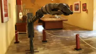 Caña de Timón, la figura fue encontrada en las aguas del río Palizada por unos obreros