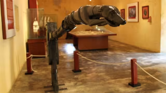 Caña de Timón, la figura fue encontrada en las aguas del río Palizada por unos obreros