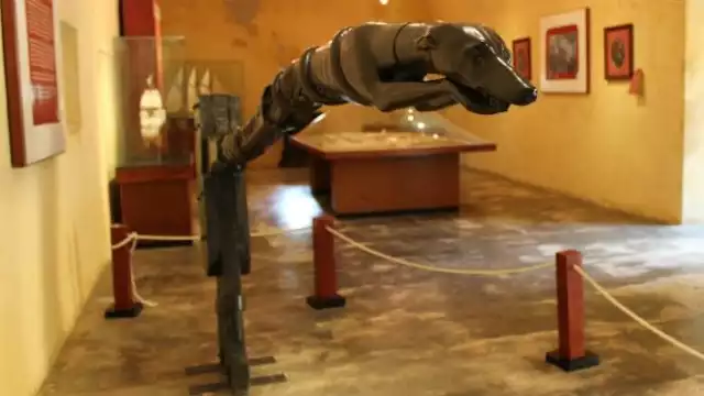 Caña de Timón, la figura fue encontrada en las aguas del río Palizada por unos obreros