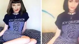 La mujer asegura que Madona hizo un fotomontaje con su imagen