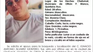 La FGE pide a la ciudadanía comunicarse al número 98-38-35-00-50 ext.1132 en caso de contar con alguna pista de su paradero