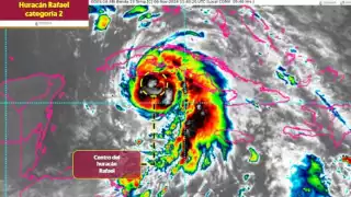 Huracán “Rafael" se intensifica a categoría 2 con dirección al Golfo de México
