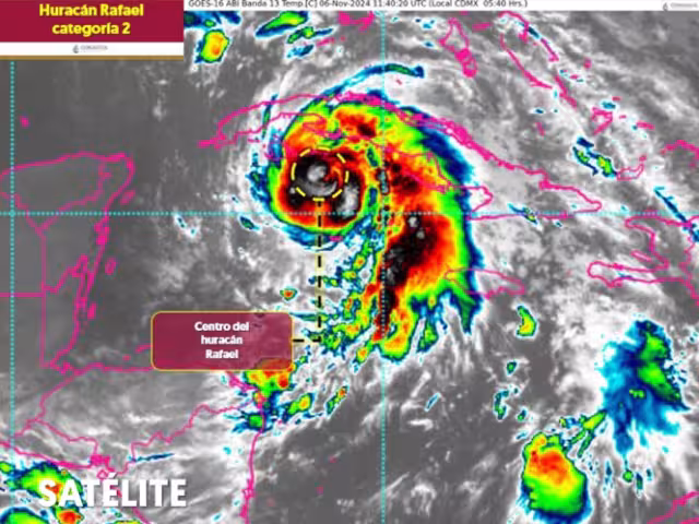 "Rafael" se encuentra en dirección al Golfo de México