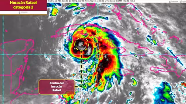 "Rafael" se encuentra en dirección al Golfo de México