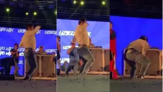 El alcalde de Neza demostró sus dotes para el perreo. Foto: Captura de Pantalla