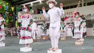 Los niños demostraron su talento sobre el almud. Foto: José Luis López