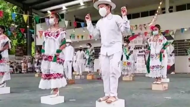 Los niños demostraron su talento sobre el almud. Foto: José Luis López